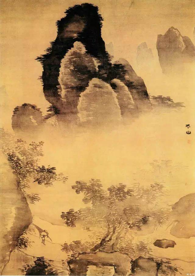 小央美水墨画作品欣赏,40幅养眼浅绛山水画