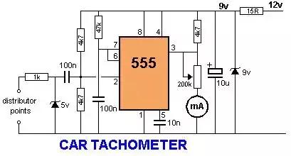 画出的555定时器电路引脚图,用555定时器构成双向流水灯电路图