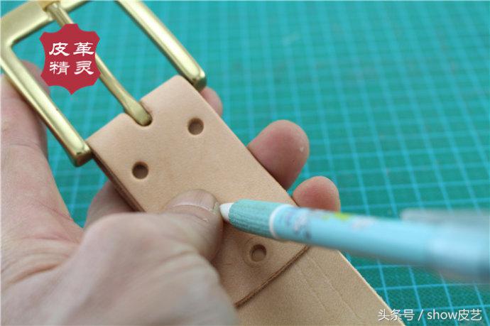 意大利植鞣腰带,意大利手工缝线腰带