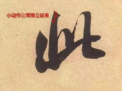 书法学习如何令笔锋立起来?