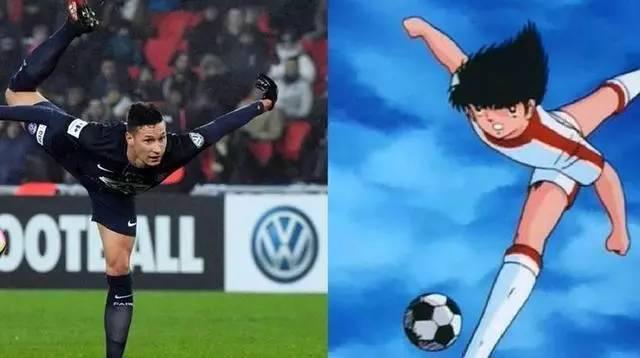 倒挂金钩和凌空进球,倒挂金钩凌空抽射大空翼