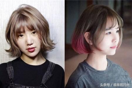 空气刘海发型图片女中短发,今年流行的空气刘海短发