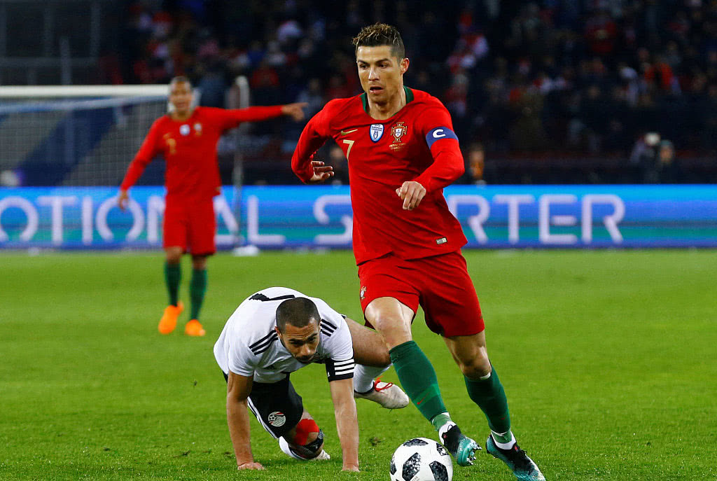 c罗补时梅开二度扳平埃及,c罗补时绝杀比利时原版