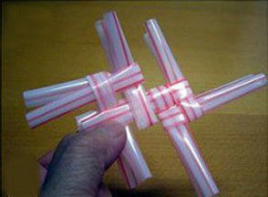 幼儿手工收纳袋不织布,3-6岁幼儿手工编织收纳盒