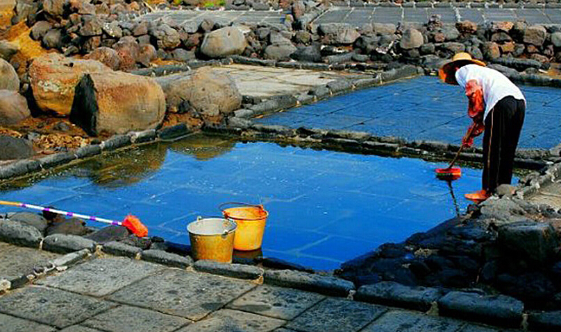 儋州最美海湾古盐田,海南儋州龙门激浪五彩湾