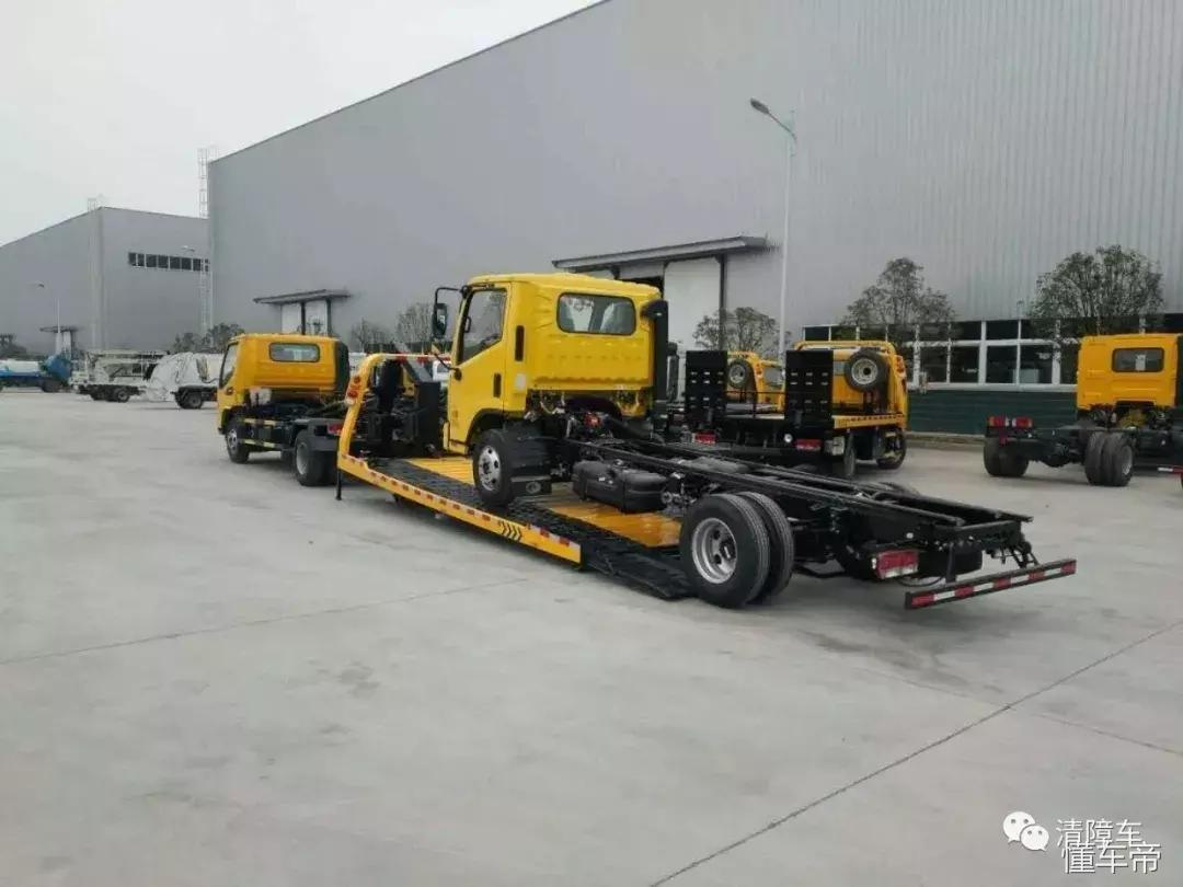 二手全落地一拖二清障车,全落地一拖二清障车