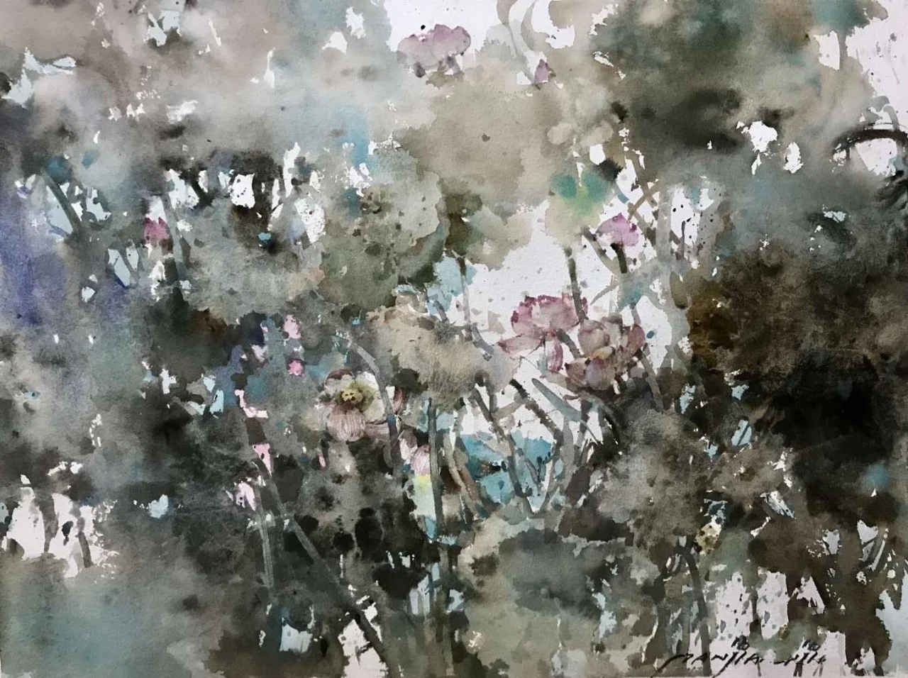 一组水彩,治愈型水彩作品