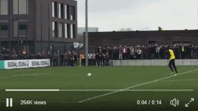 博尔特踢足球哪个后卫能追上,博尔特足球踢飞人