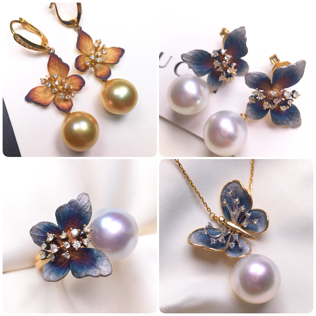 美过梵克雅宝！国际珠宝展上仙气四溢的蝴蝶珍珠珠宝！