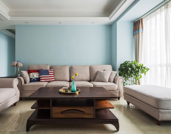 南昌85万装修,86平方三室一厅装修轻奢简约