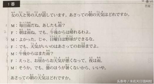 日语的天气预报是什么,用日语问今天天气怎么样