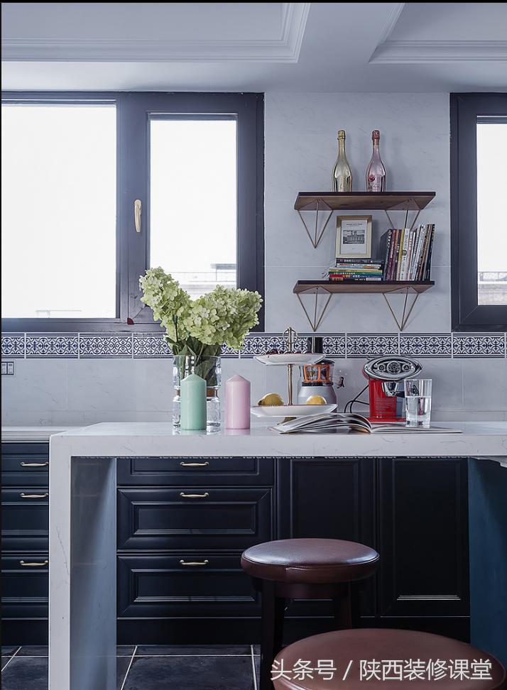 280平轻奢美式,120平美式轻奢风高级蓝灰