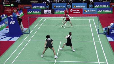 羽毛球双打放网抓扑,羽毛球双打封网扑压教学