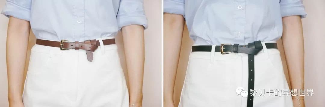 跆拳道白腰带的正确系法简单视频,带金属扣的腰带系法蝴蝶结慢动作