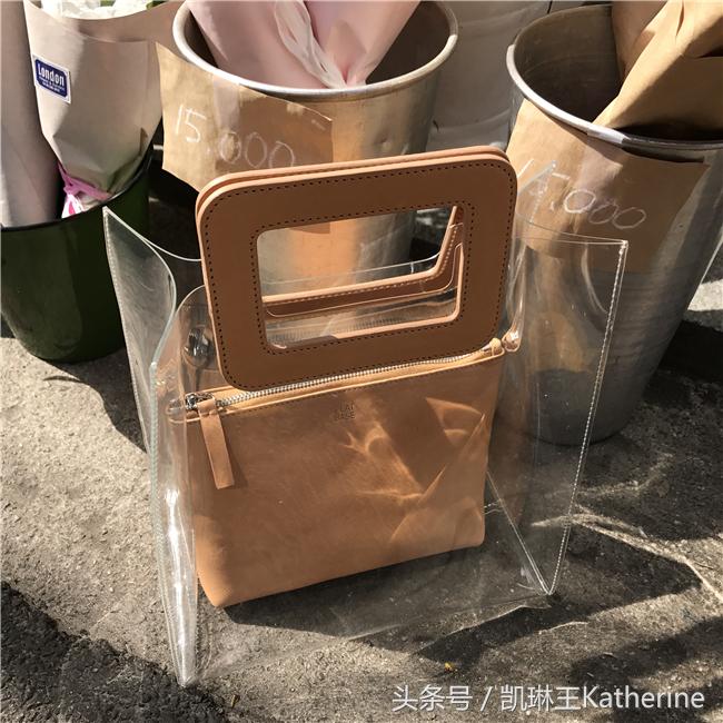 特别火的塑料袋包包,女生行李手提袋最近流行款