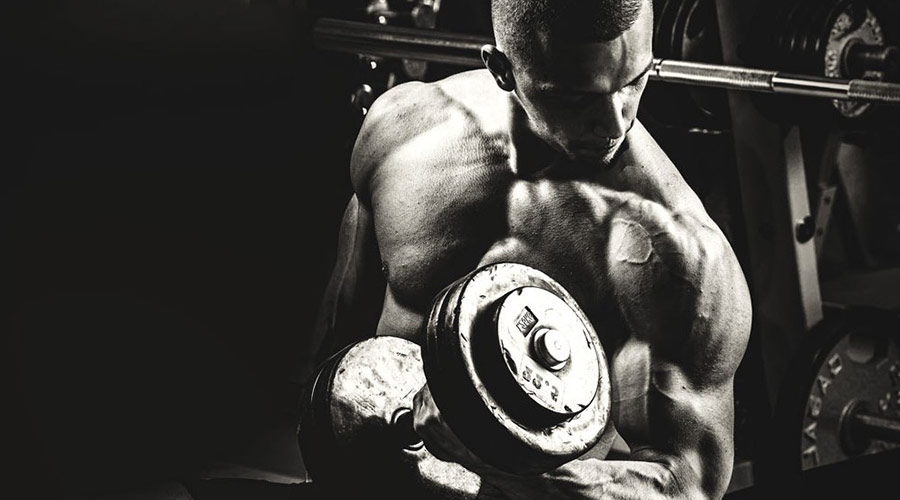 初学者如何用哑铃健身训练,健身房肌肉哑铃