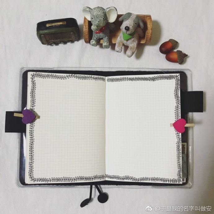 可爱手账素材边框简单,简单又好看的手账边框图片