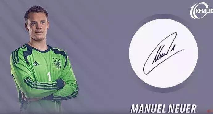 足球界值得珍藏的图片,各个足球球星签名