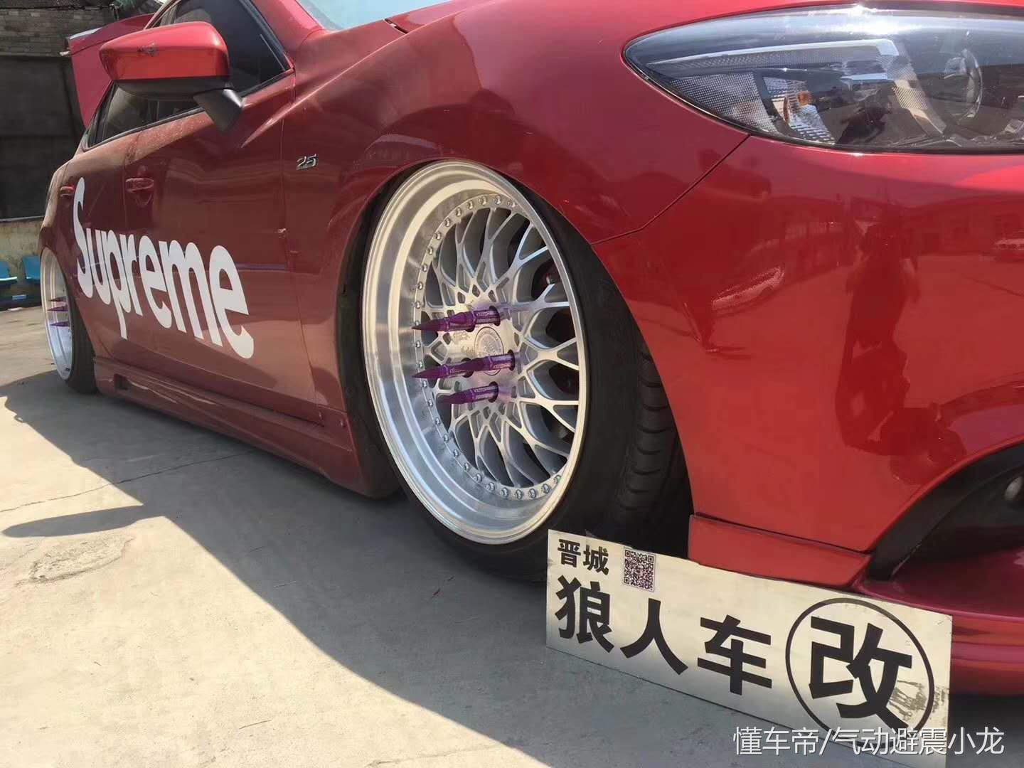 乖乖马自达6阿特兹改装气动避震低趴姿态太漂亮了