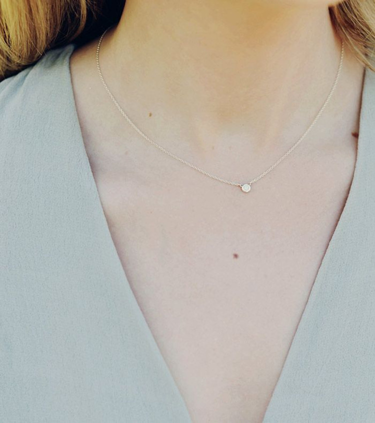 唐嫣同款钻石锁骨项链,唐嫣锁骨链什么牌子