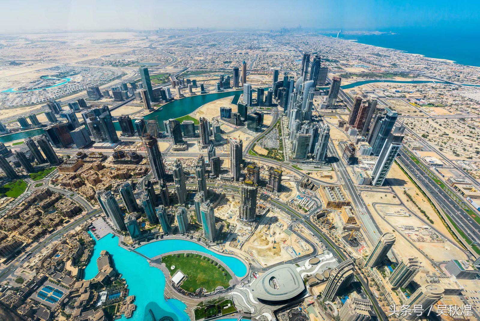 828米迪拜哈利法塔,迪拜哈利法塔828米夜景