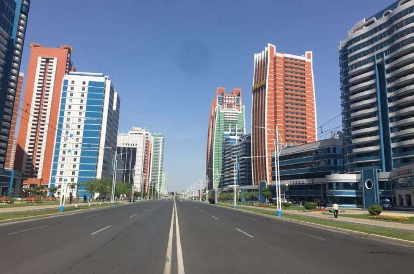 朝鲜平壤繁华景象,朝鲜看丹东城市面貌