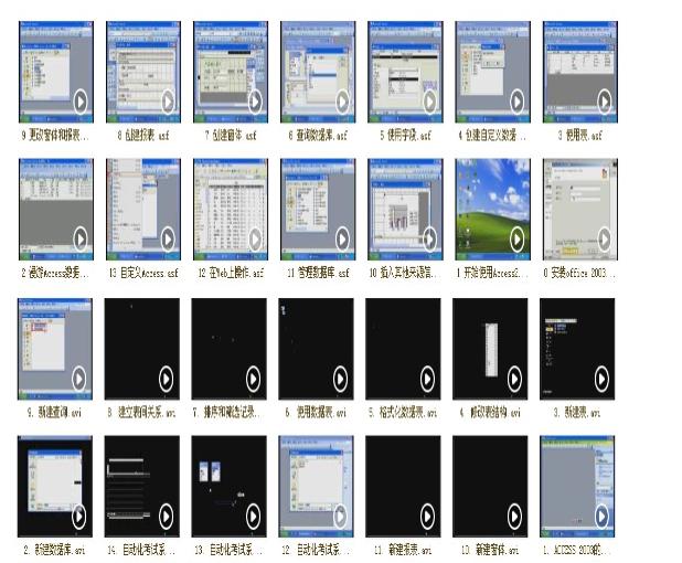 Access视频教程初学Access2013/2010/2007/2003数据库教学素材