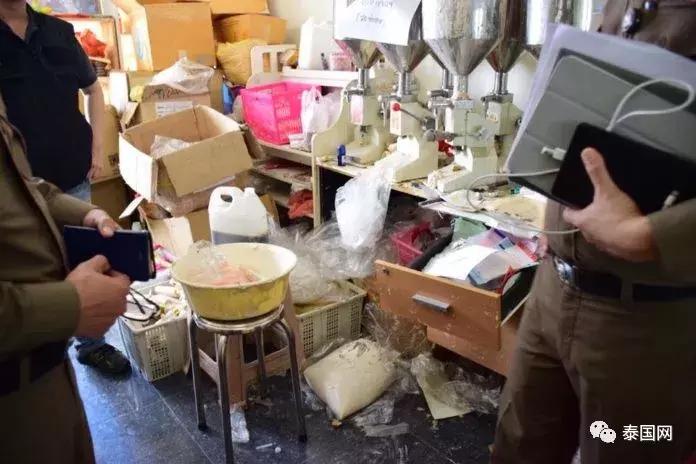 泰国警方查获2000公斤冰毒,泰国海关查获假货