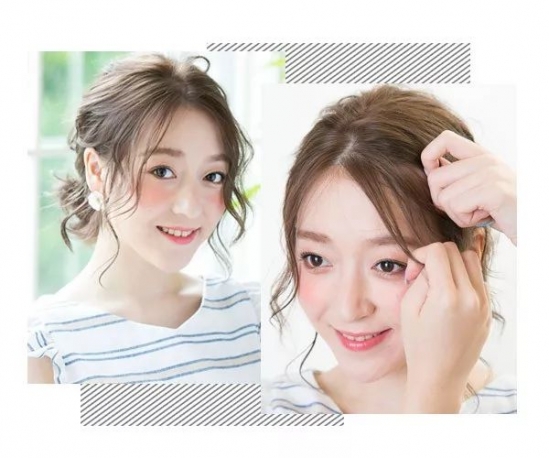 短发盘发简单好看教学视频,短发女生扎短发三股辫教程