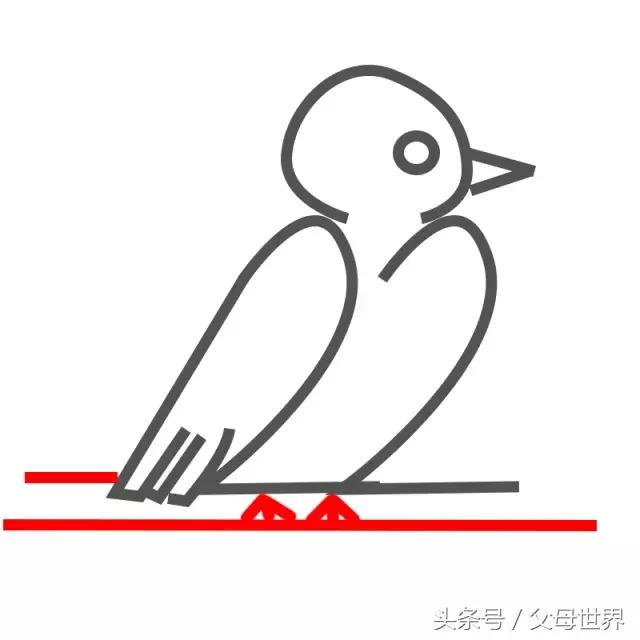 数字简笔画小动物熊猫,简笔画可爱小图案动物可打印