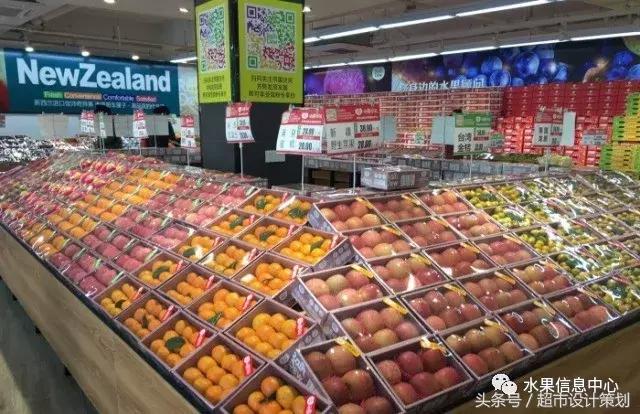水果店水果陈列摆放销售技巧,20方长方形水果店铺陈列设计