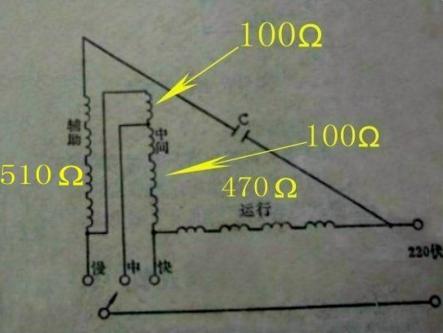 风扇电机5根线怎么接线图,uni-t钳式万用表怎么测风扇电容