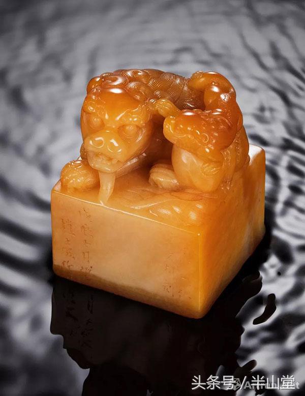 印石之王田黄赏析,七十年代寿山田黄印石