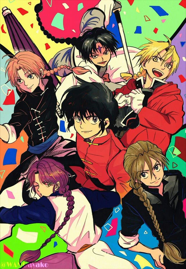 非一般的*男美**子！当动漫男神扎上麻花辫，是娘炮还是帅哭？