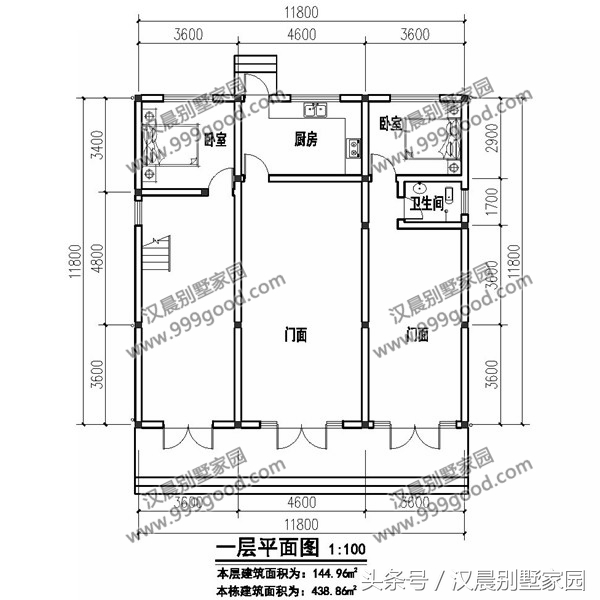 农村别墅自建房116平方50万能搞定,农村商住两用别墅