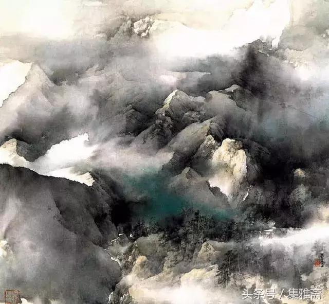 何百里的彩墨画,何百里美术作品欣赏