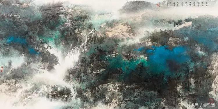何百里的彩墨画,何百里美术作品欣赏