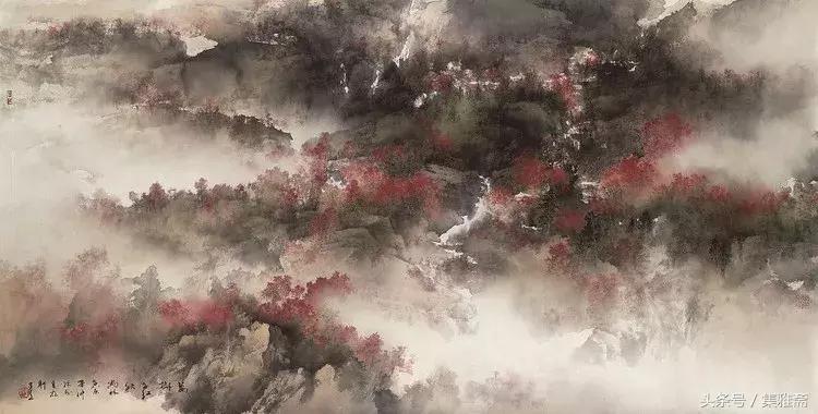 何百里的彩墨画,何百里美术作品欣赏