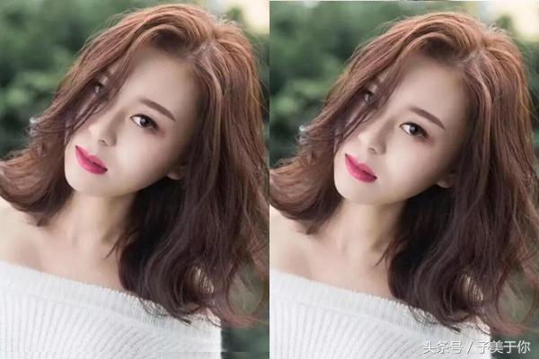 适合中长发的懒人烫发,齐肩短发法式慵懒烫发