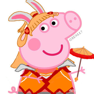 王者荣耀头像小猪佩奇貂蝉,王者荣耀小猪头像