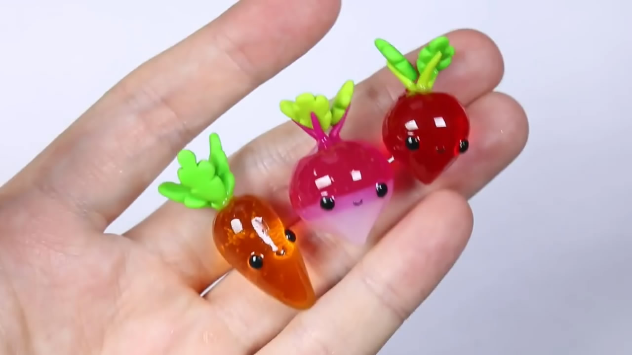 粘土创意diy,怎么用粘土做萝卜简单版