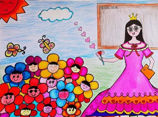 孩子绘画好老师该怎么表扬,小学生如何画简单又好看的老师
