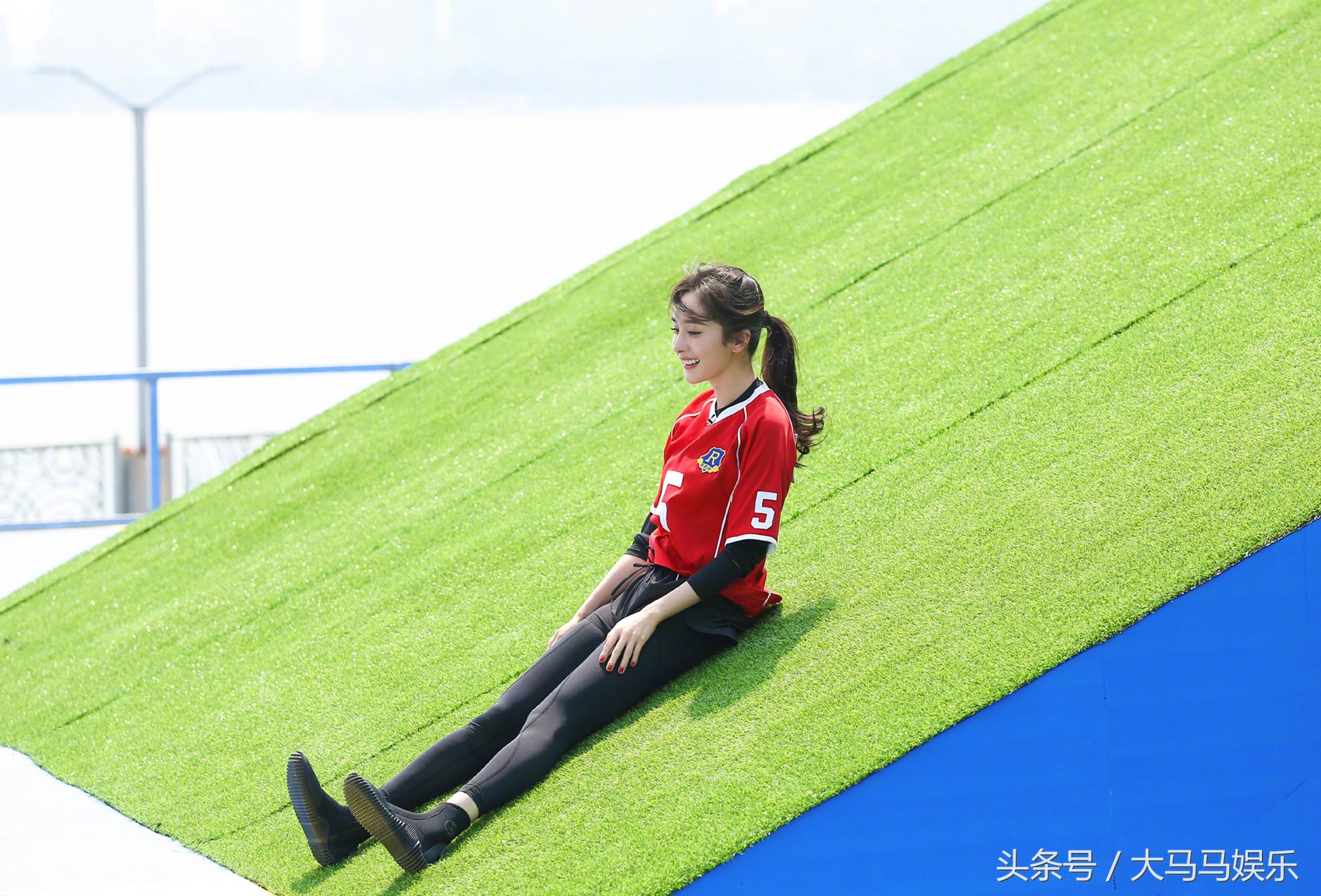 杨幂奔跑吧,杨幂为霍建华打call