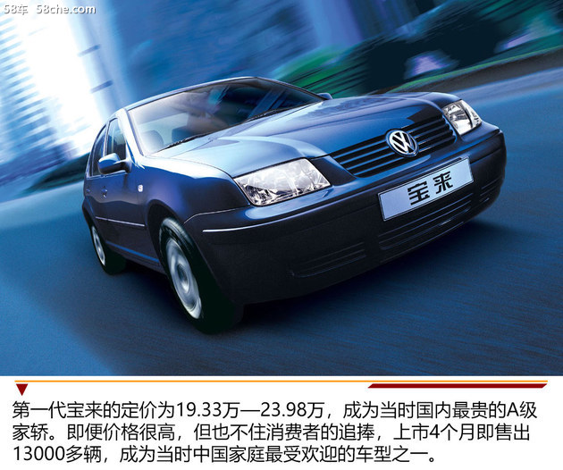 大众宝来各代车型,经典宝来2004