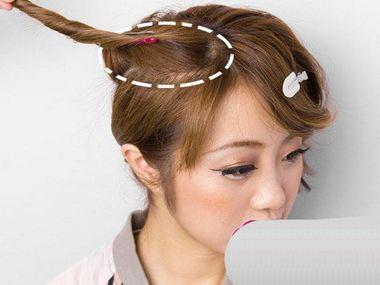 女士短发发型教程编发,过年发饰发型编发教程