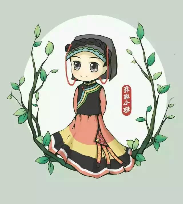 当代国画家徐鹤极简中国风,徐鹤可爱插画图片大全