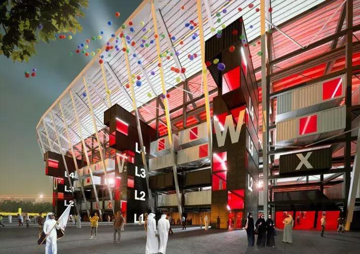 世界杯足球比赛场地平面图,世界杯集装箱球场