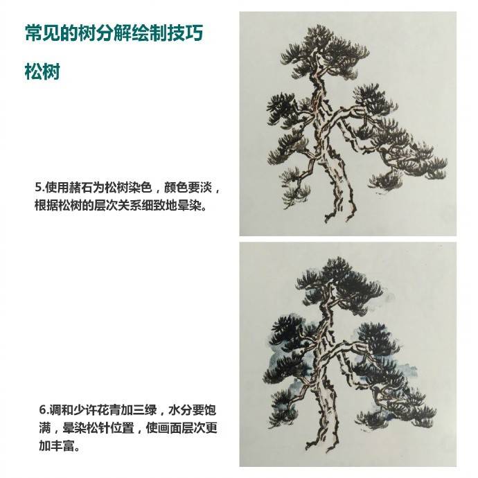 零基础学国画树干的画法视频,零基础画树教程