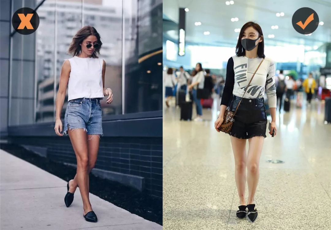 短裤怎样穿显高,短裤小白鞋穿搭