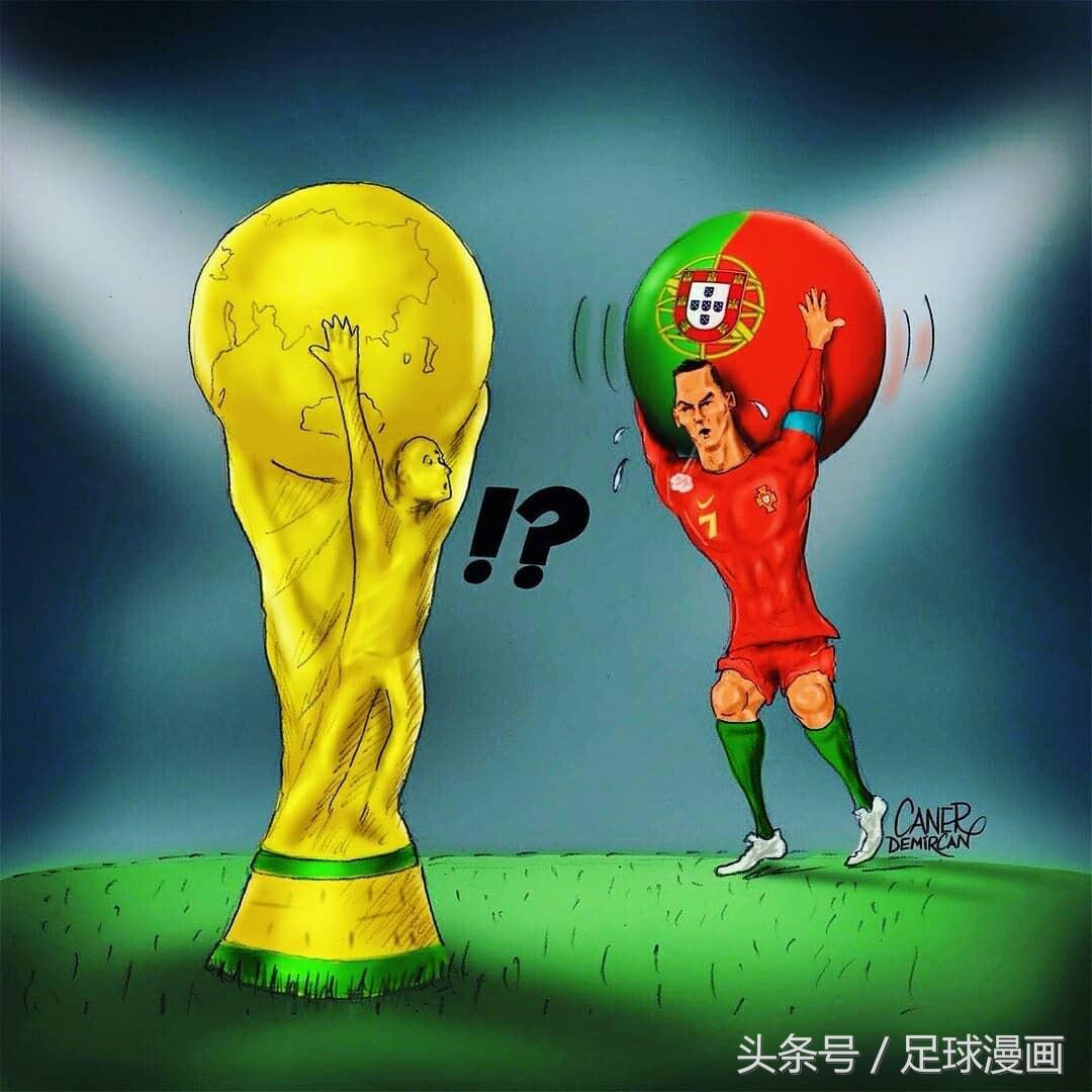 c罗卡塔尔世界杯漫画,c罗一个人扛起葡萄牙十年漫画图